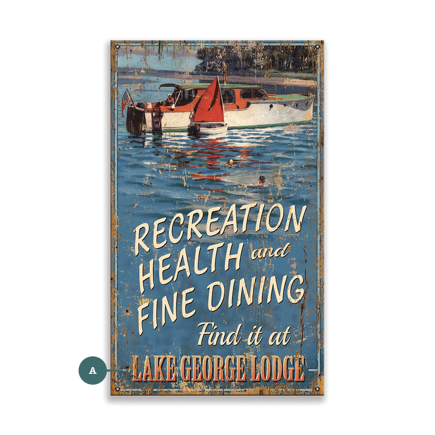 Find It at the Lodge - Wood & Metal Wall Art