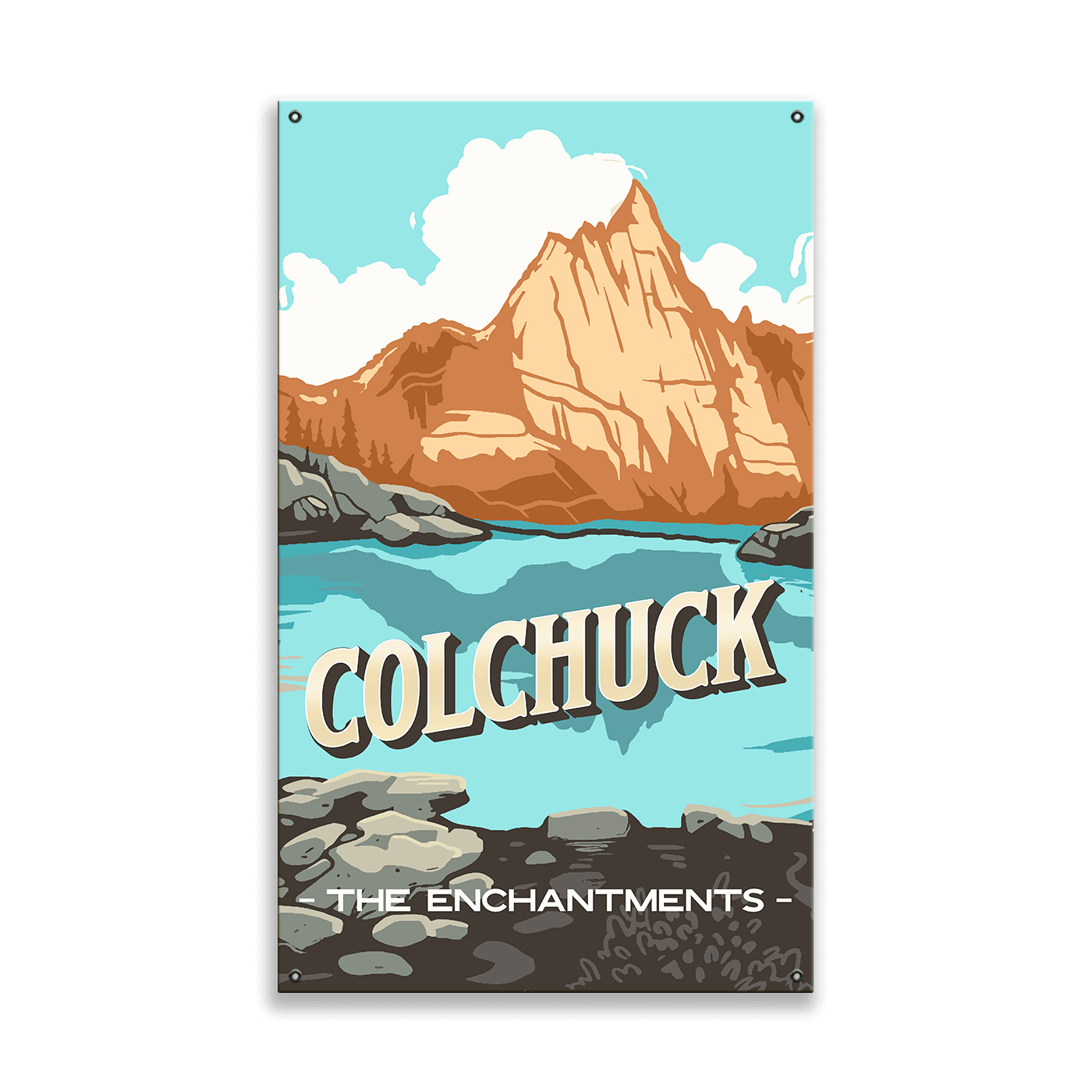 Colchuck: The Enchantments: Smooth Finish - Wood & Metal Wall Art