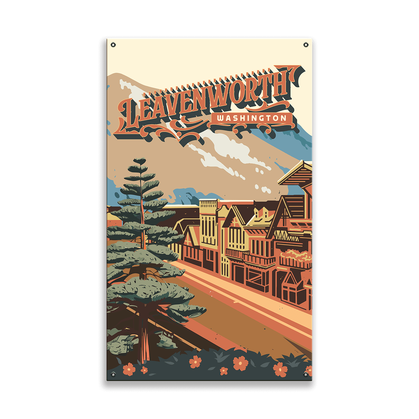 Leavenworth, Washington: Smooth Finish - Wood & Metal Wall Art