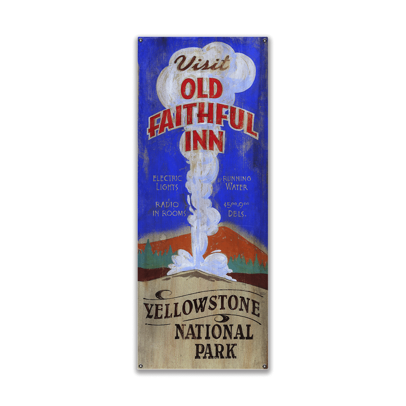 Old Faithful Inn - Wood & Metal Wall Art