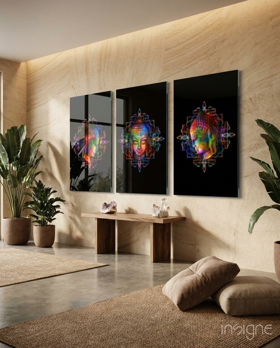Buddha Mega Glass Wall Art