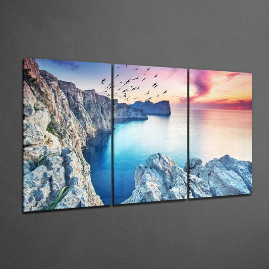Coastal Mega Glass Wall Art