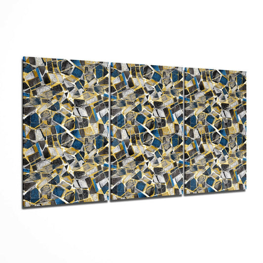 Colored Shapes Glass Wall Art