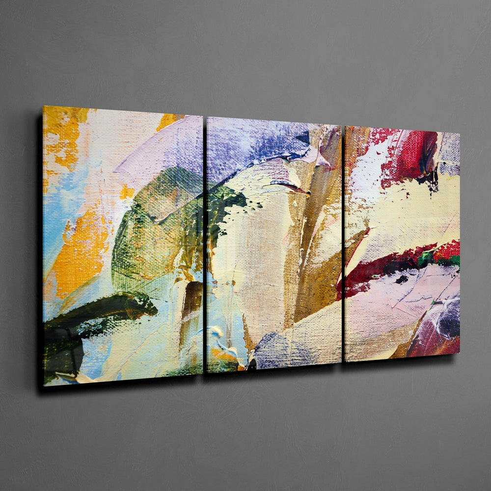 Paint Traces Mega Glass Wall Art