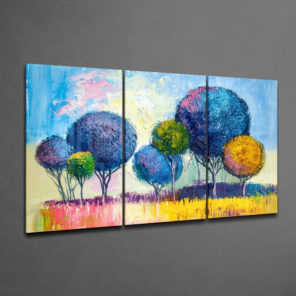 Candy Trees Mega Glass Wall Art