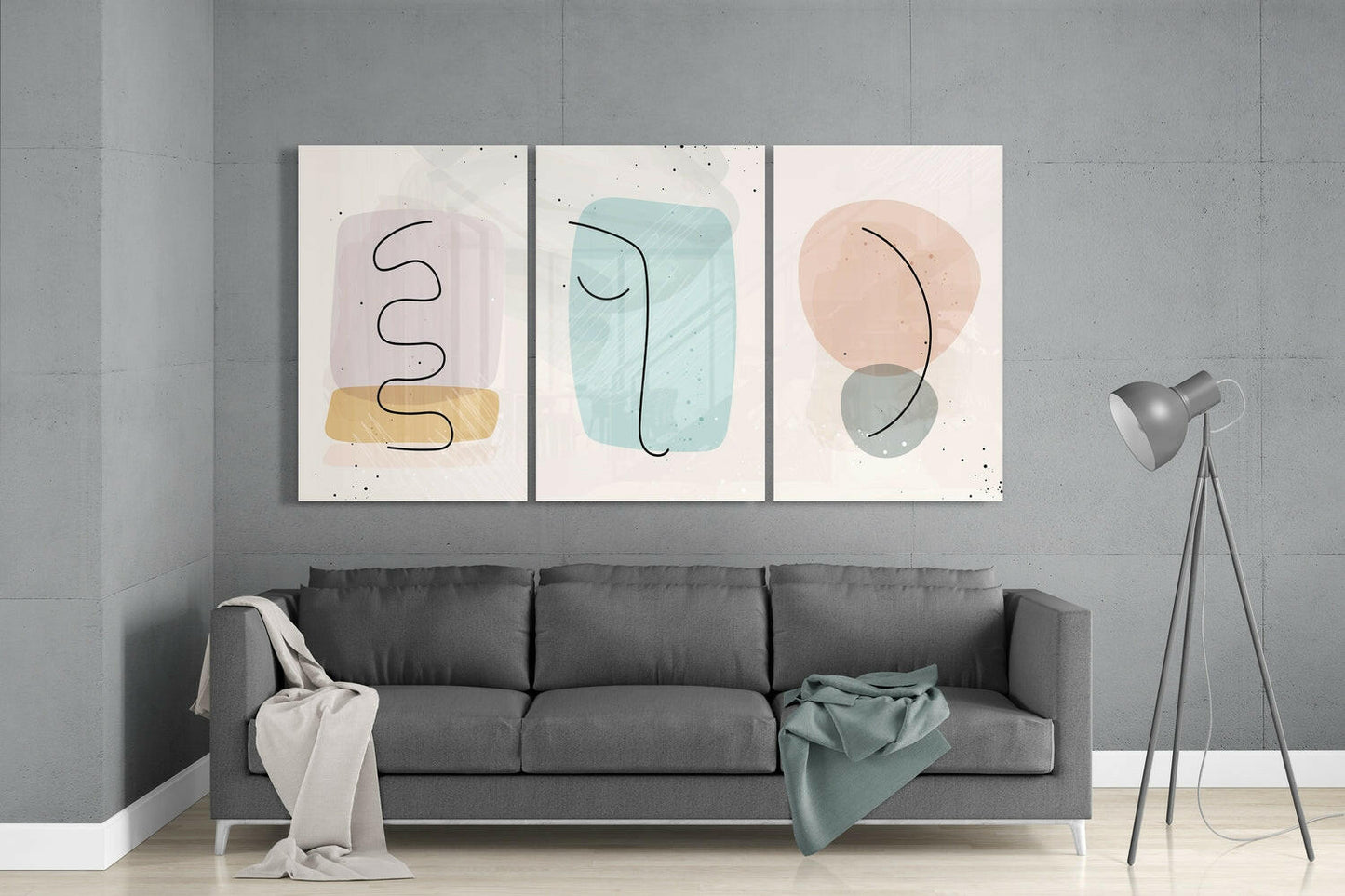 Abstract Shapes 6 Glass Wall Arts