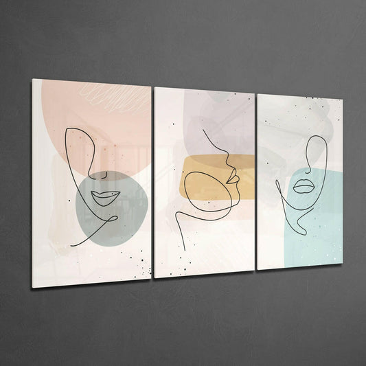 Abstract Shapes 7 Glass Wall Arts