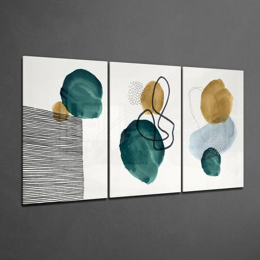 Abstract Shapes 10 Glass Wall Arts