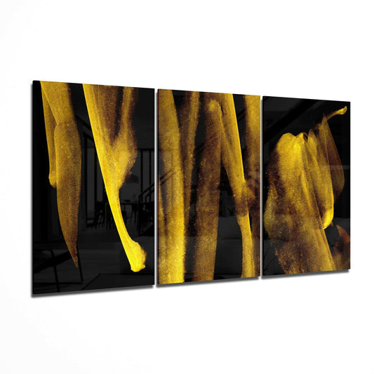 Yellow Touch Glass Art