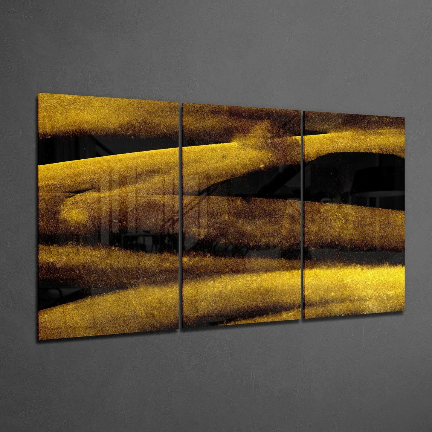 Yellow Touch Glass Art