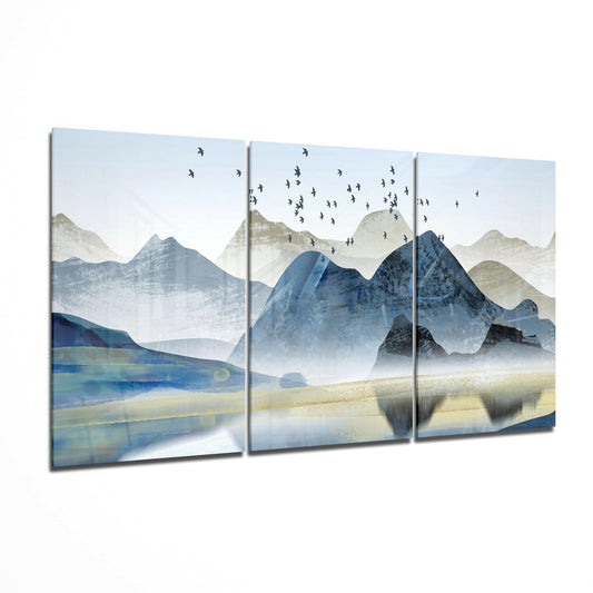 Mountains Glass Art