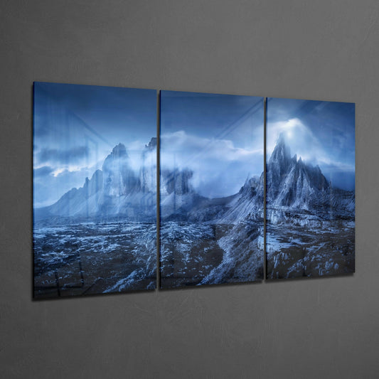 Mountains Glass Art