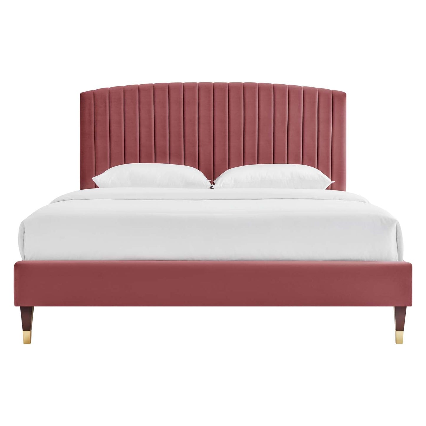 Alessi Performance Velvet Queen Platform Bed by Modway