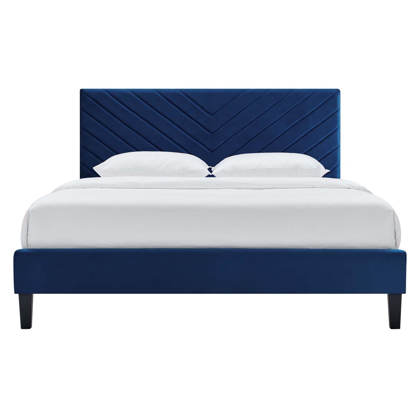 Roxanne Performance Velvet Queen Platform Bed by Modway