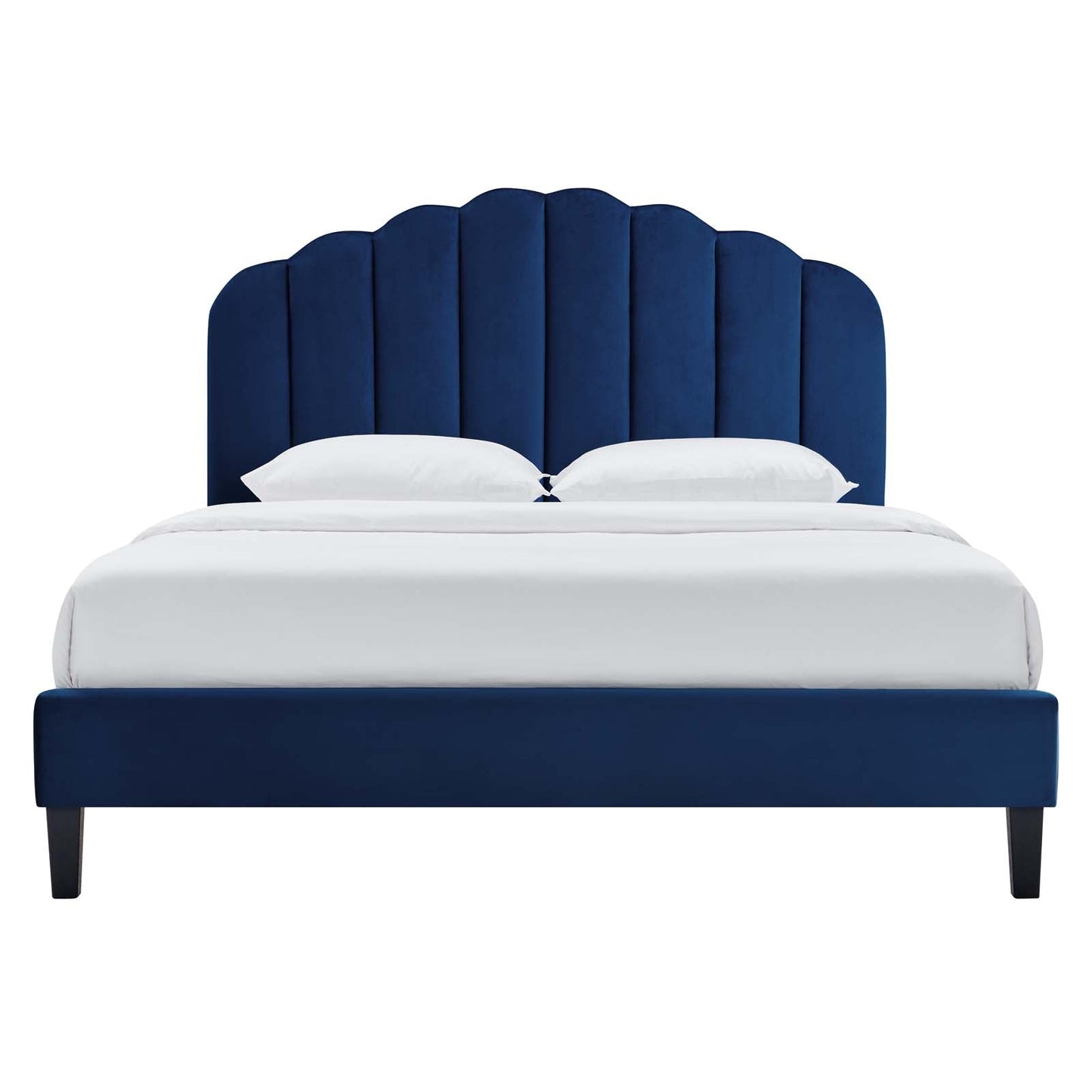 Daisy Performance Velvet Queen Platform Bed by Modway
