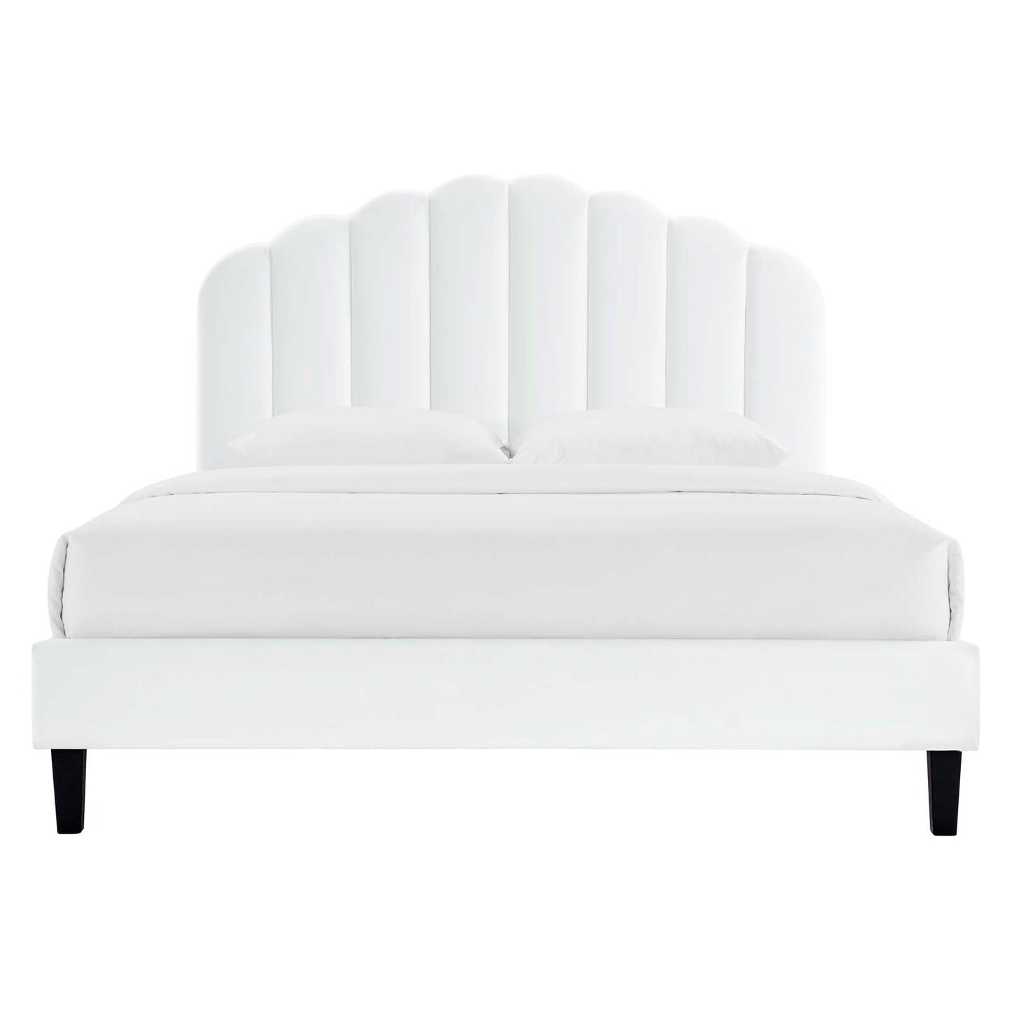 Daisy Performance Velvet Queen Platform Bed by Modway