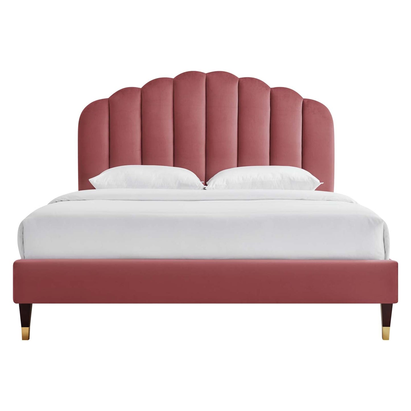 Daisy Performance Velvet Queen Platform Bed by Modway