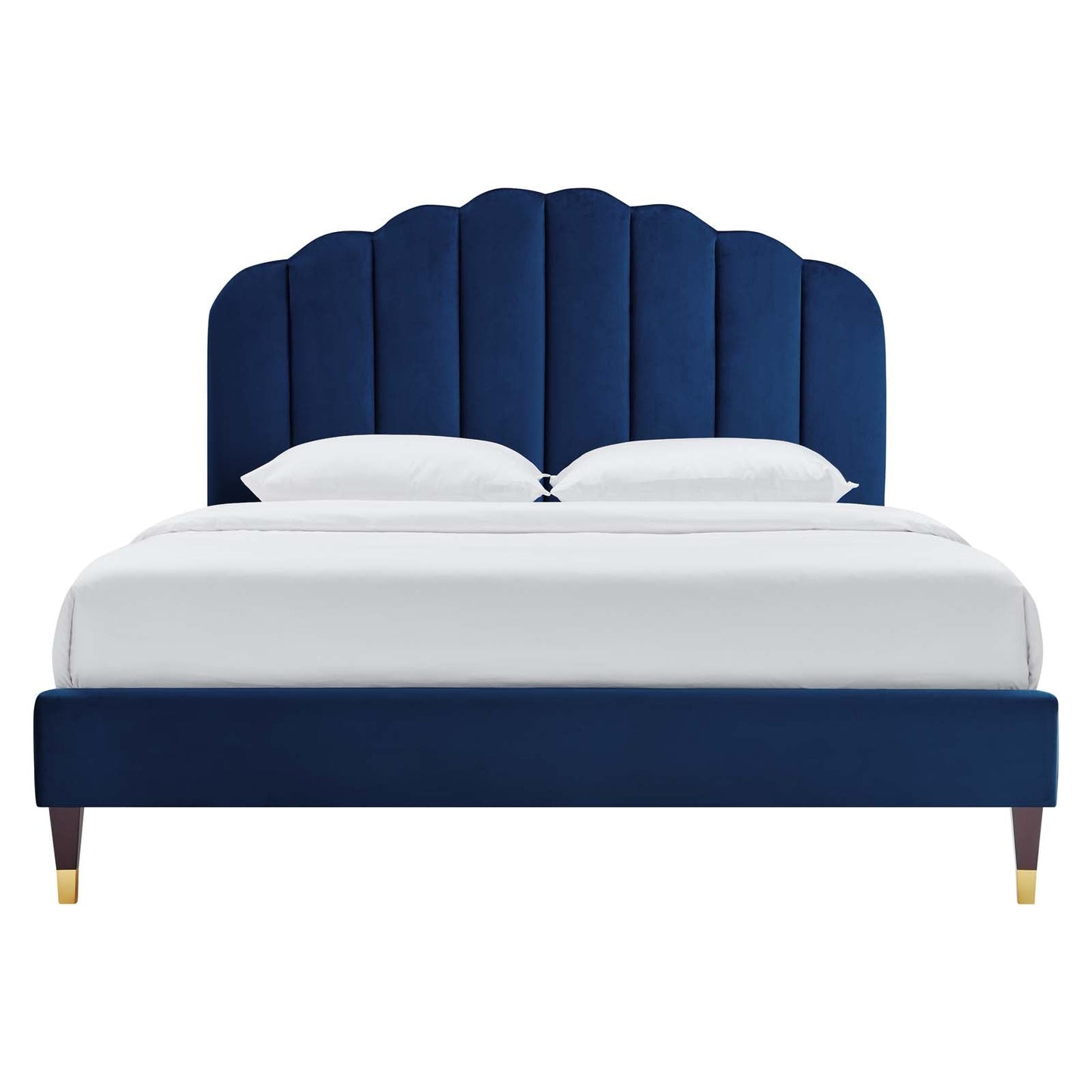 Daisy Performance Velvet Queen Platform Bed by Modway
