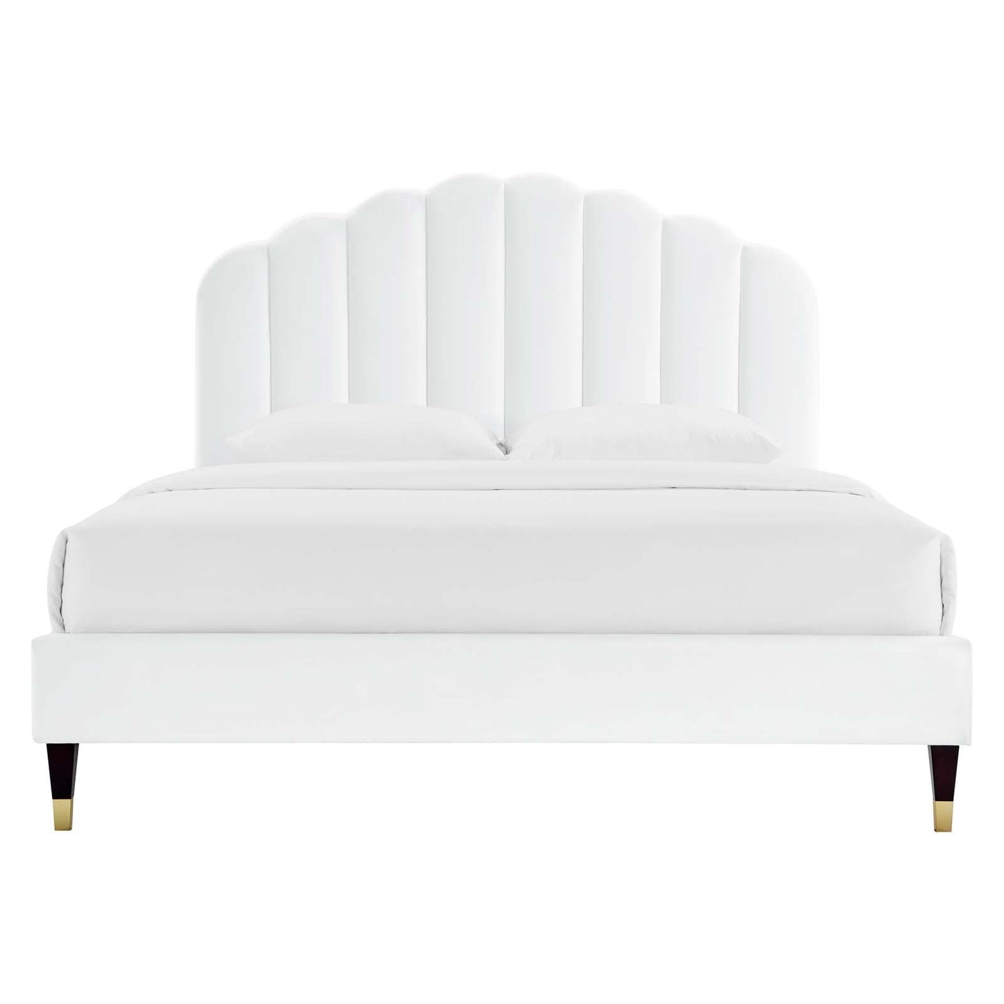 Daisy Performance Velvet Queen Platform Bed by Modway
