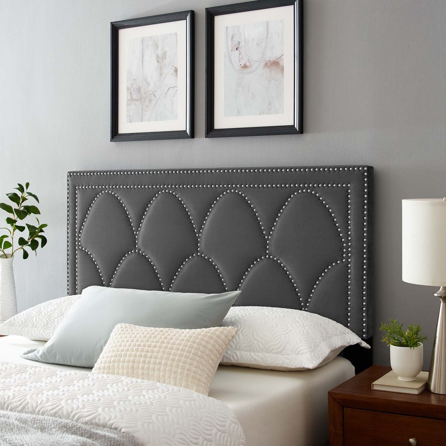 Greta Performance Velvet King/California King Headboard by Modway