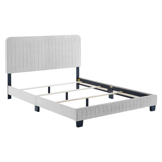 Celine Channel Tufted Performance Velvet King Bed by Modway