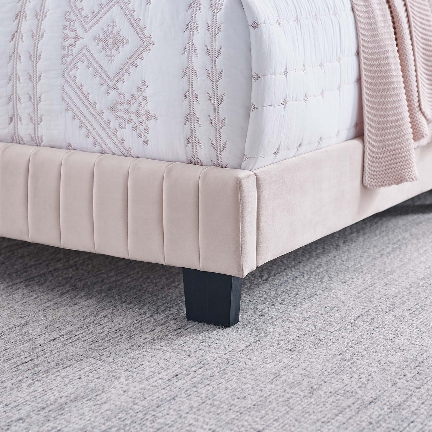 Celine Channel Tufted Performance Velvet King Bed by Modway
