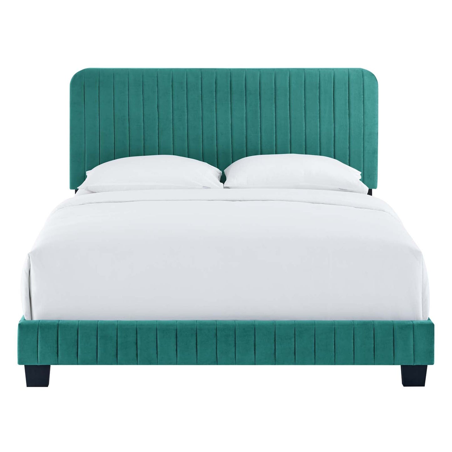 Celine Channel Tufted Performance Velvet King Bed by Modway