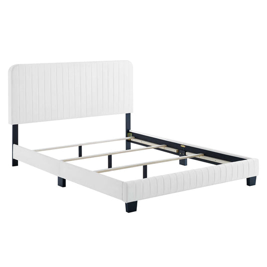 Celine Channel Tufted Performance Velvet King Bed by Modway