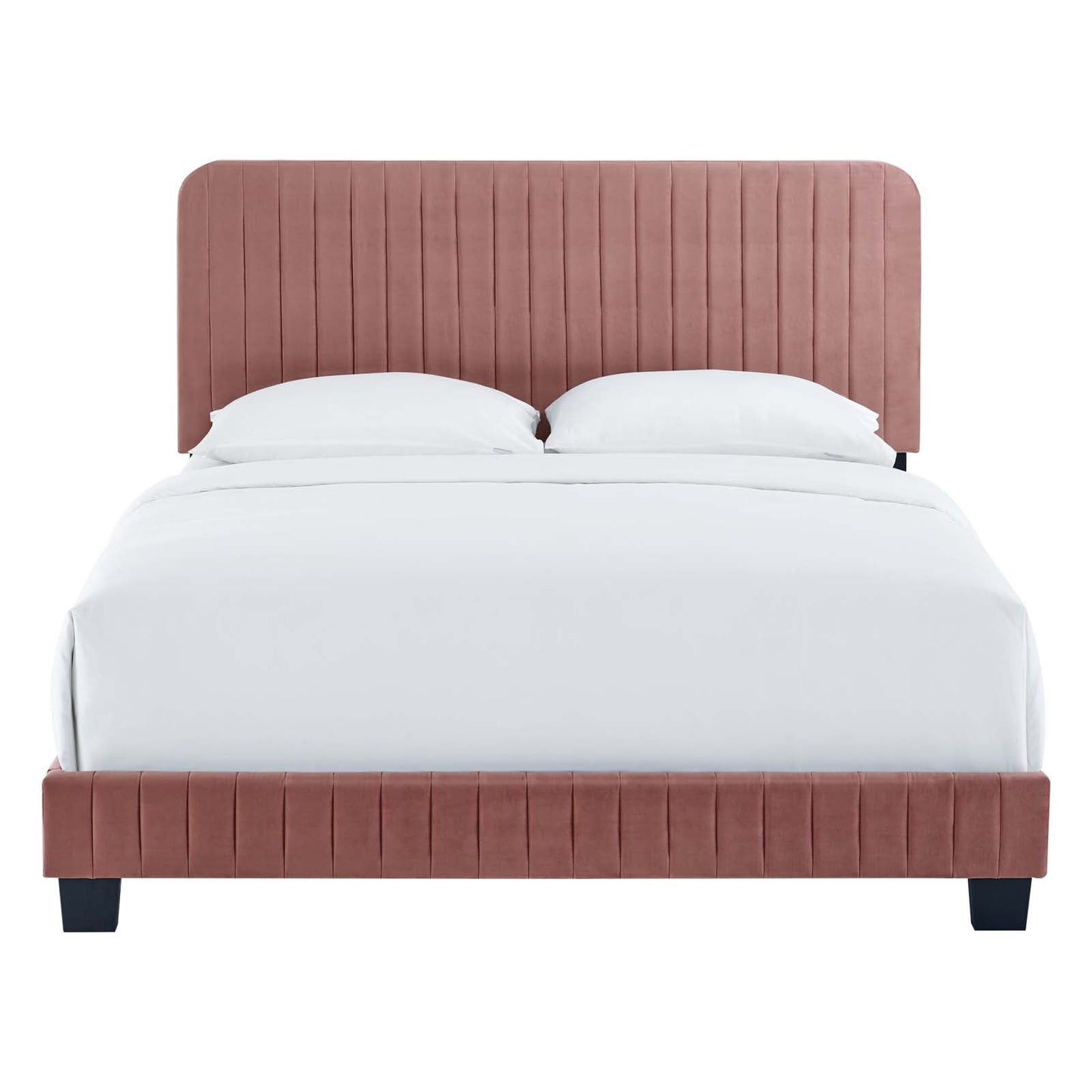 Celine Channel Tufted Performance Velvet Queen Bed by Modway