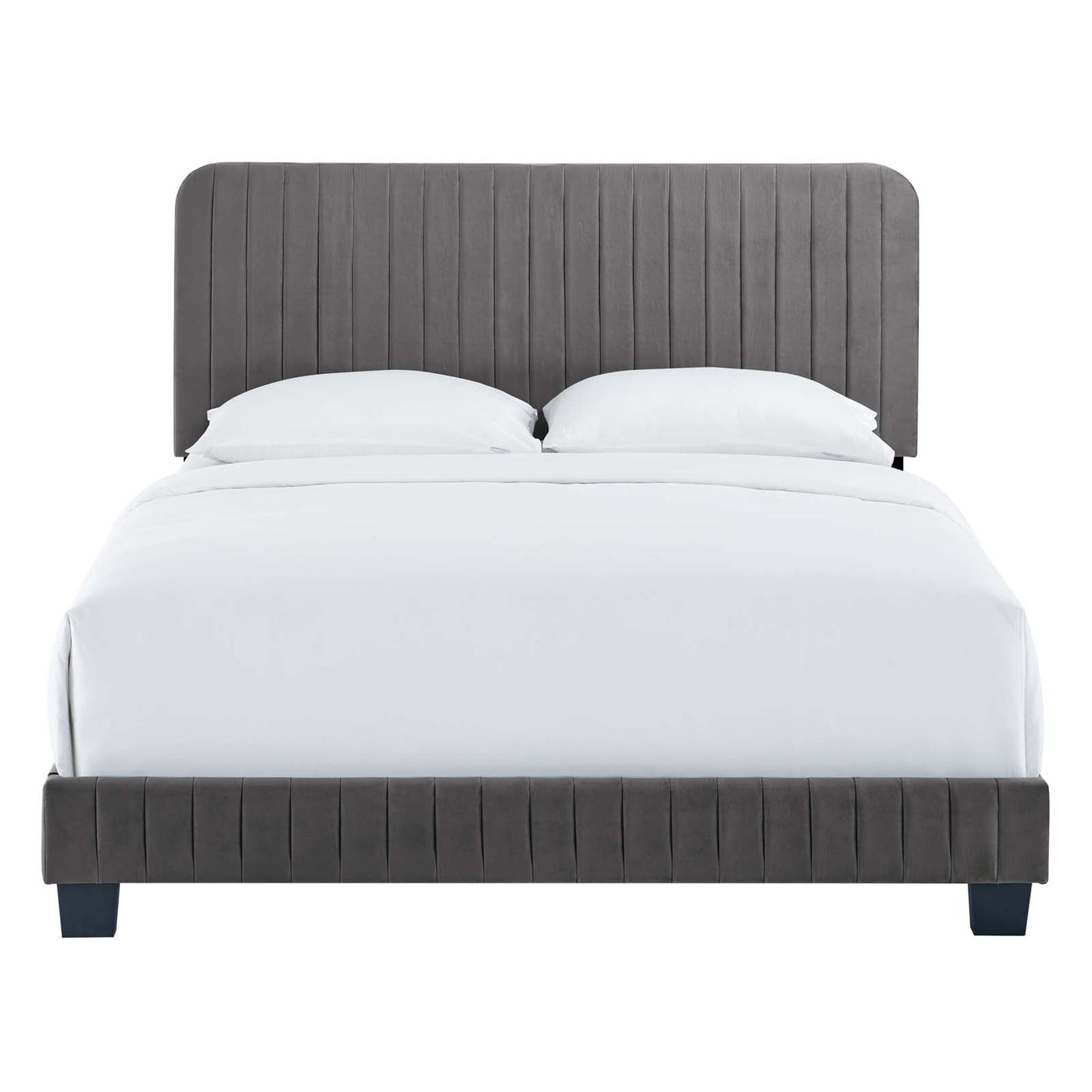 Celine Channel Tufted Performance Velvet Queen Bed by Modway