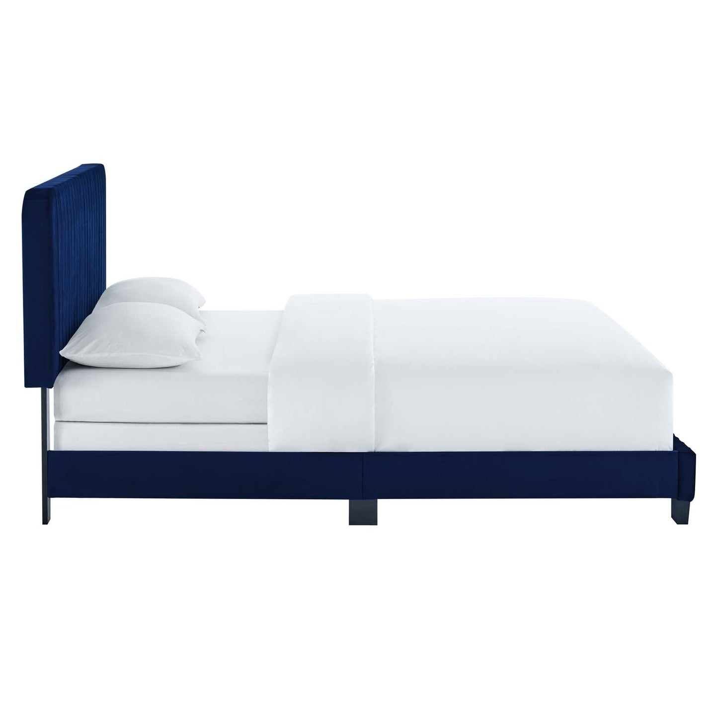 Celine Channel Tufted Performance Velvet Queen Bed by Modway