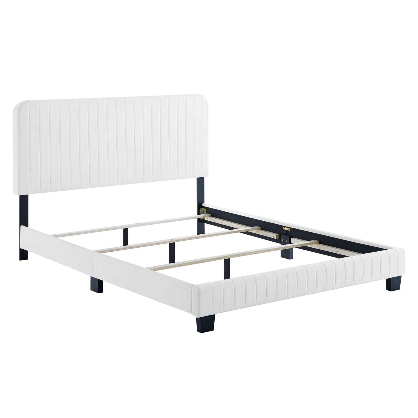 Celine Channel Tufted Performance Velvet Queen Bed by Modway