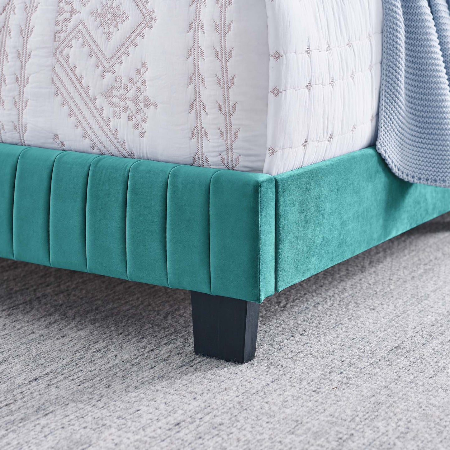 Celine Channel Tufted Performance Velvet Full Bed by Modway