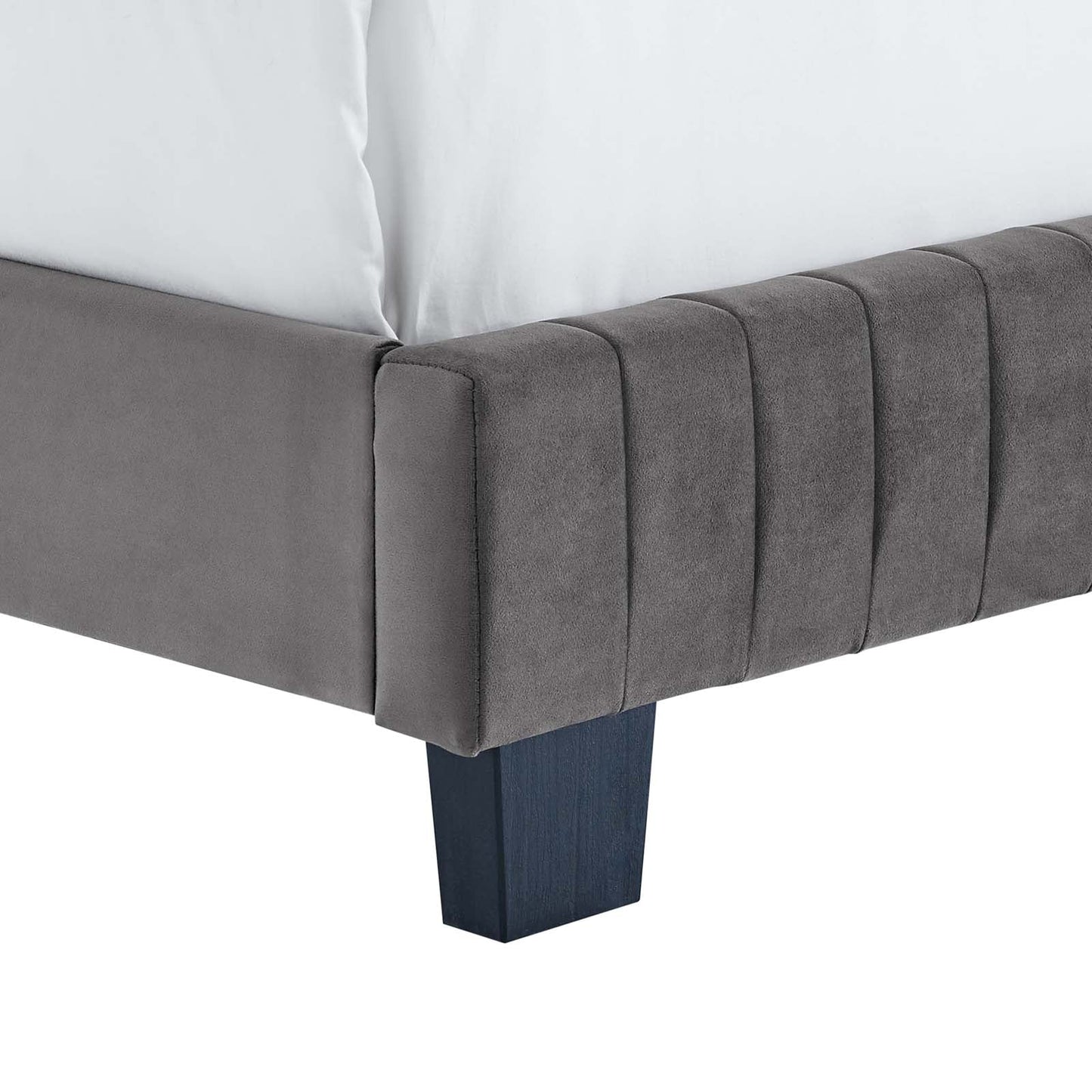 Celine Channel Tufted Performance Velvet Twin Bed by Modway