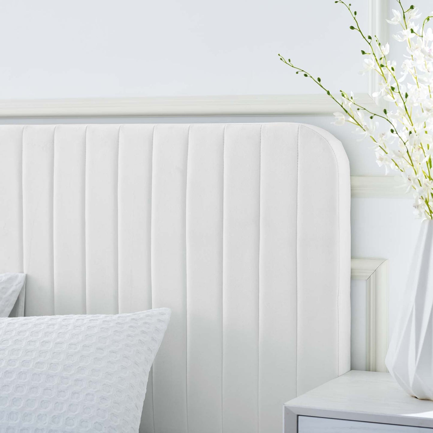 Celine Channel Tufted Performance Velvet King Platform Bed by Modway