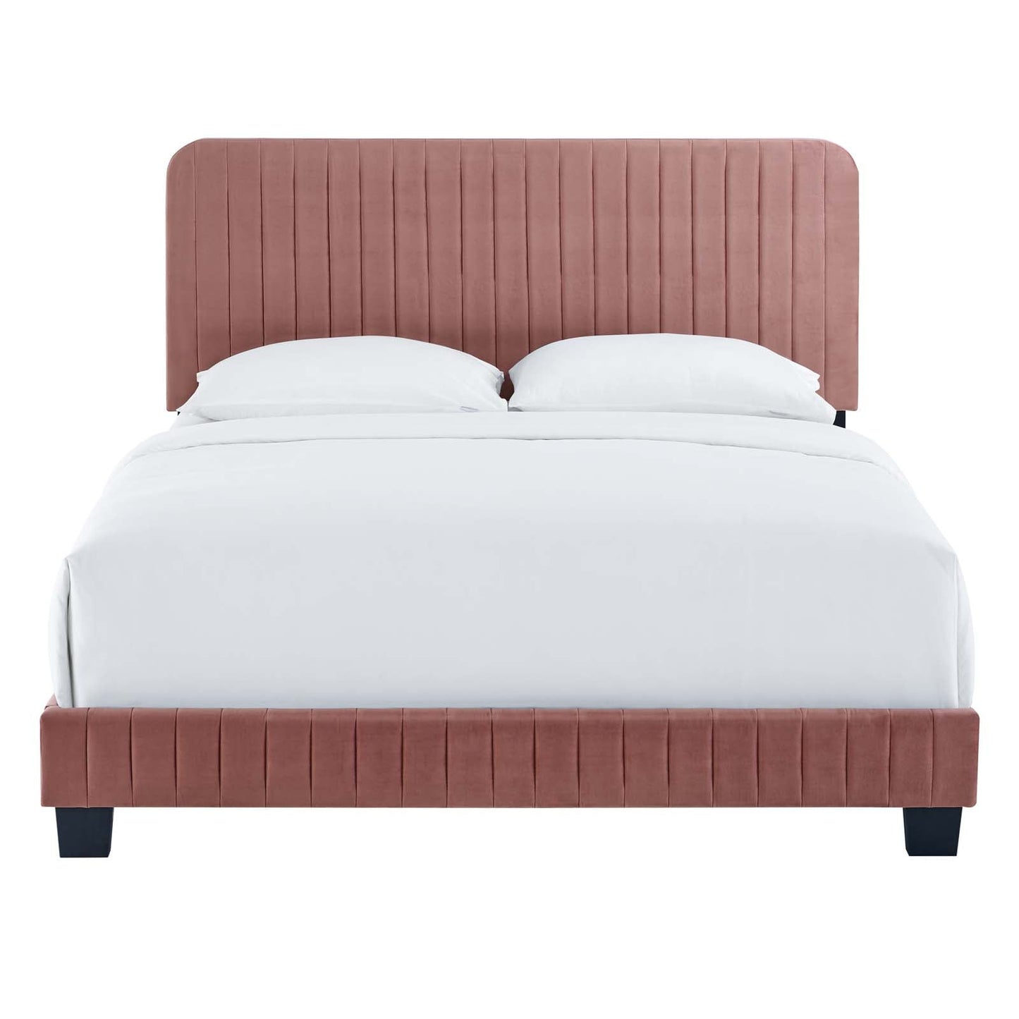 Celine Channel Tufted Performance Velvet Queen Platform Bed by Modway