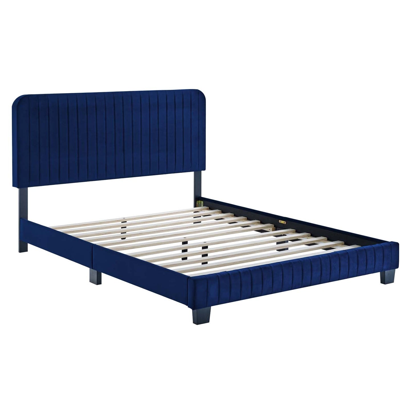 Celine Channel Tufted Performance Velvet Queen Platform Bed by Modway