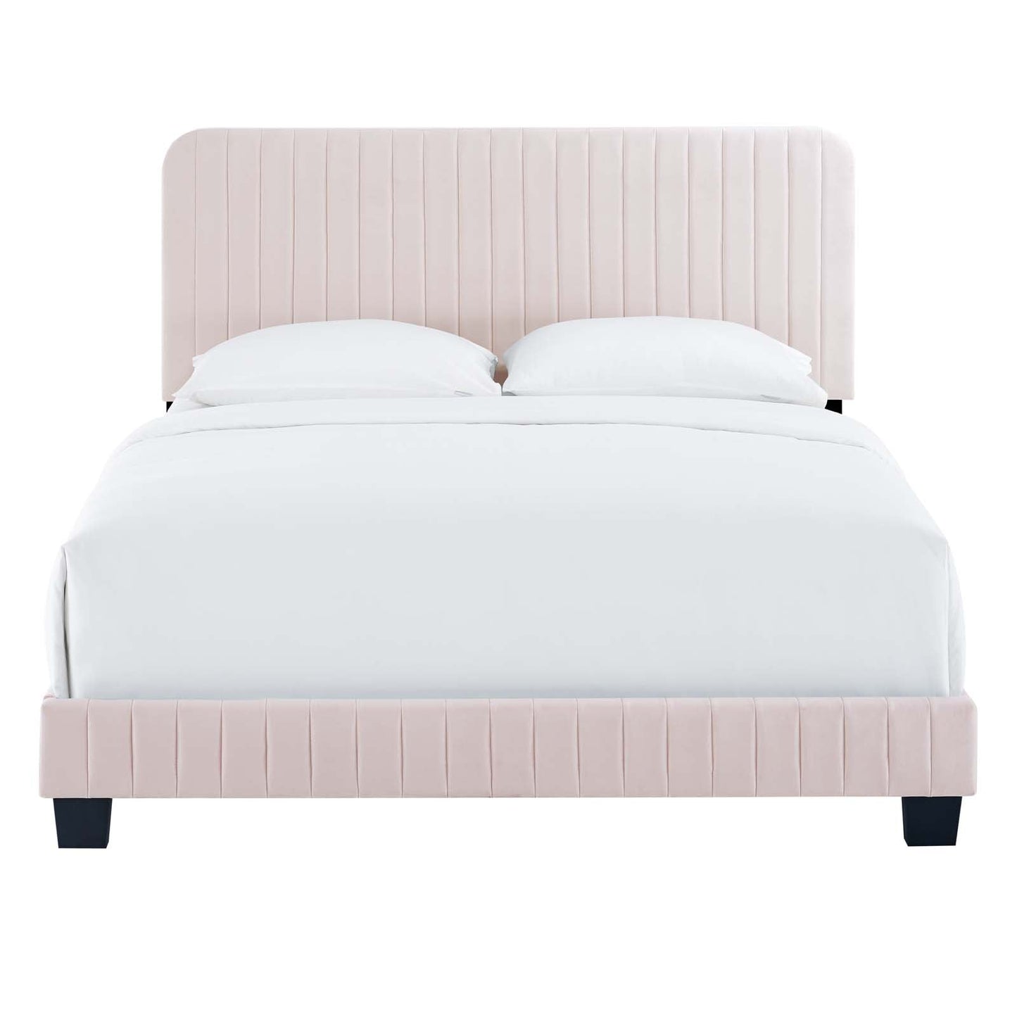 Celine Channel Tufted Performance Velvet Queen Platform Bed by Modway