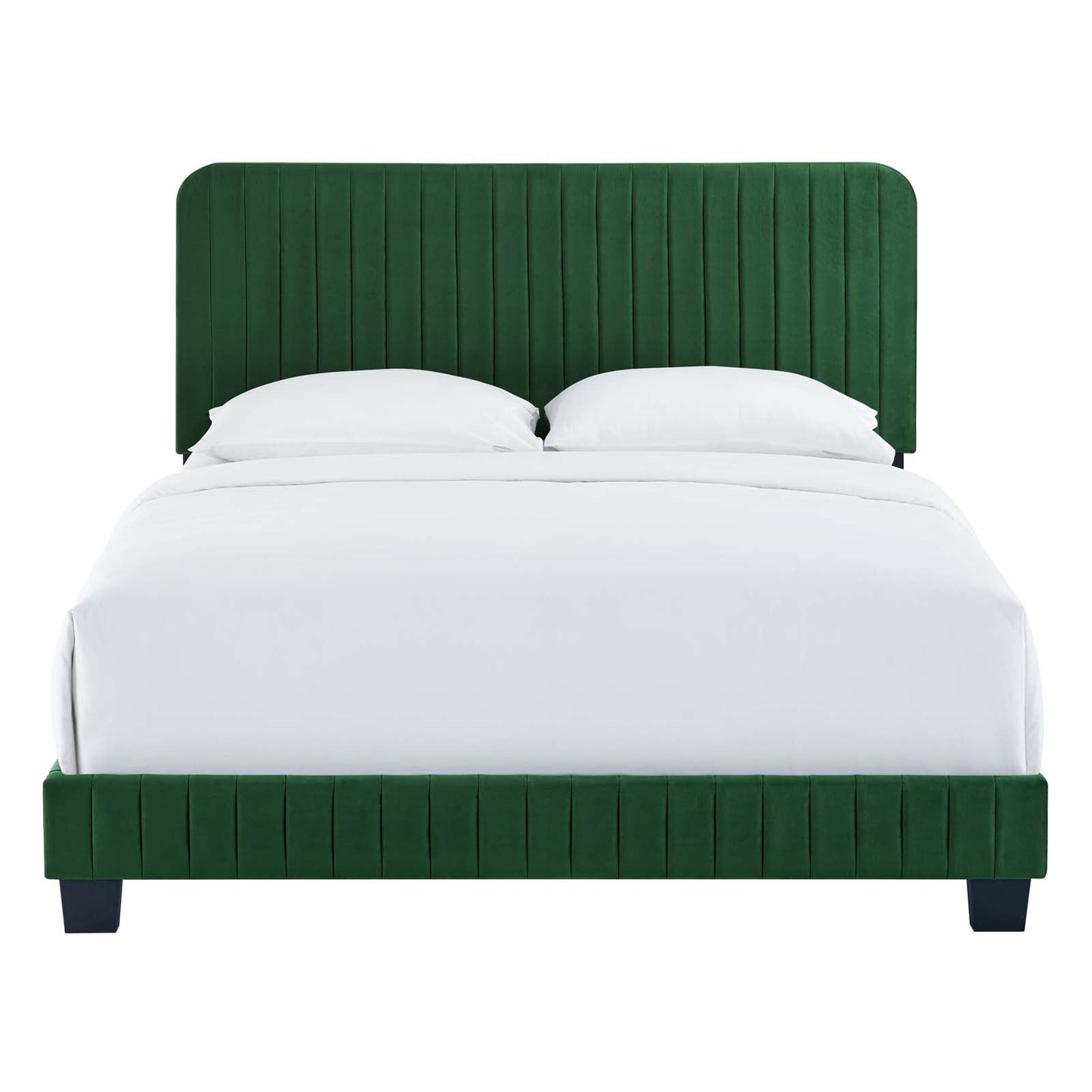 Celine Channel Tufted Performance Velvet Full Platform Bed by Modway