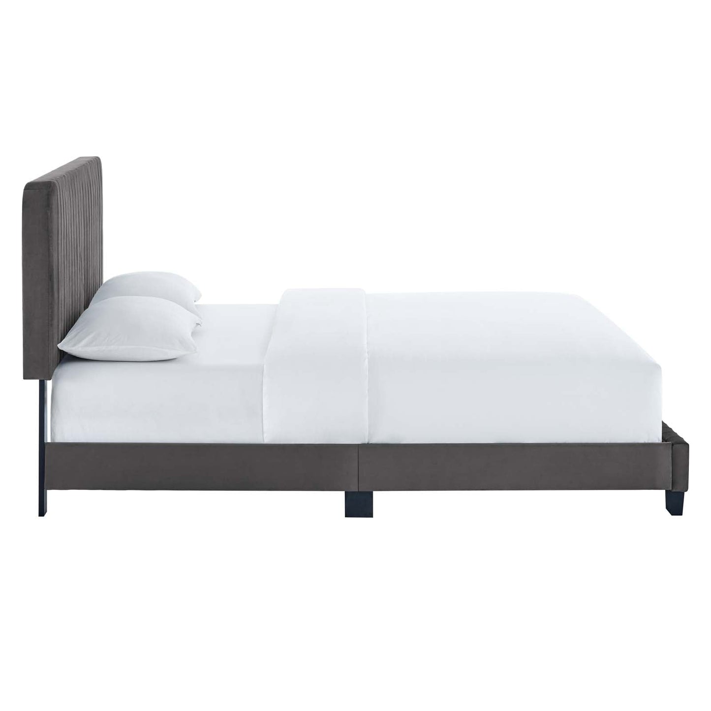 Celine Channel Tufted Performance Velvet Full Platform Bed by Modway