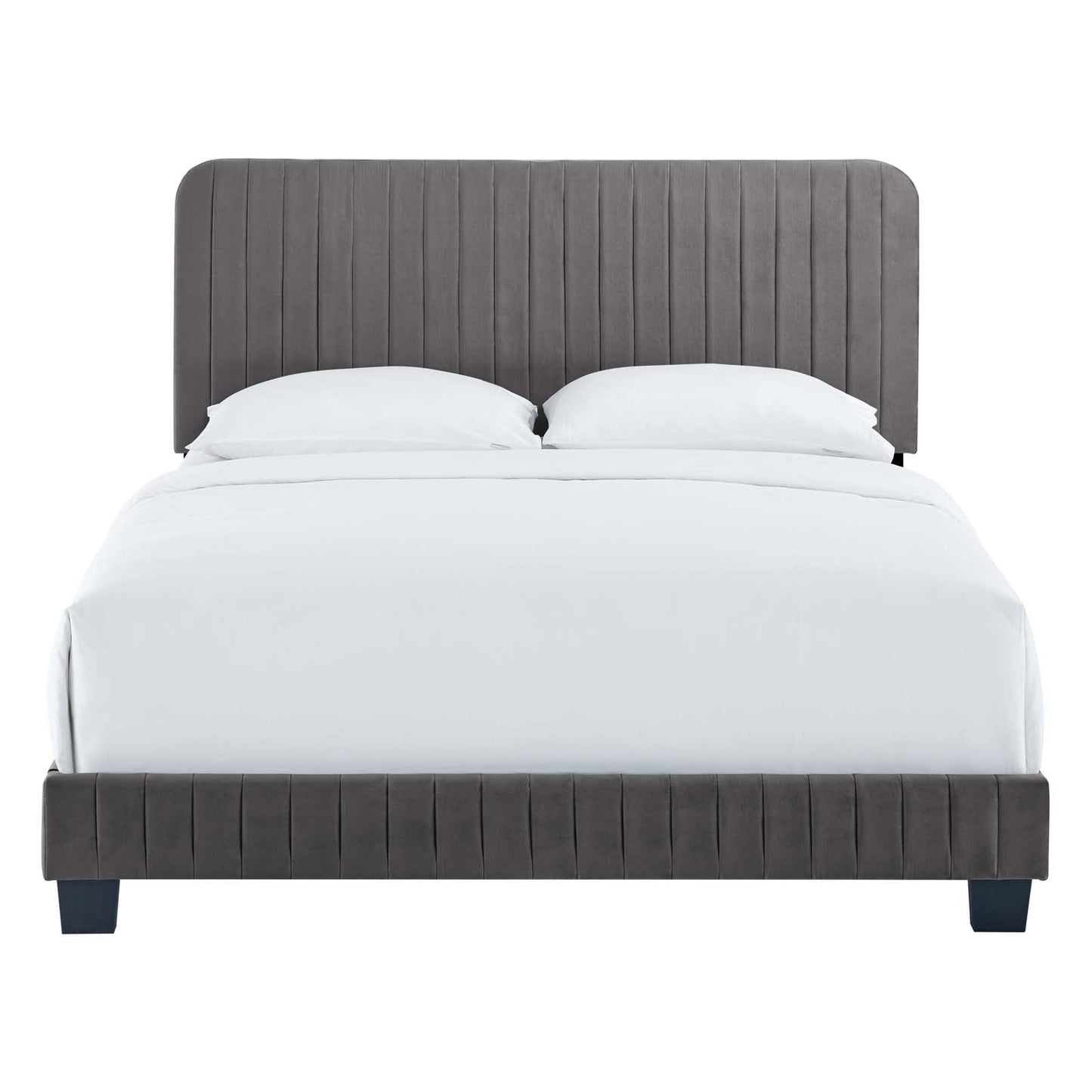 Celine Channel Tufted Performance Velvet Full Platform Bed by Modway