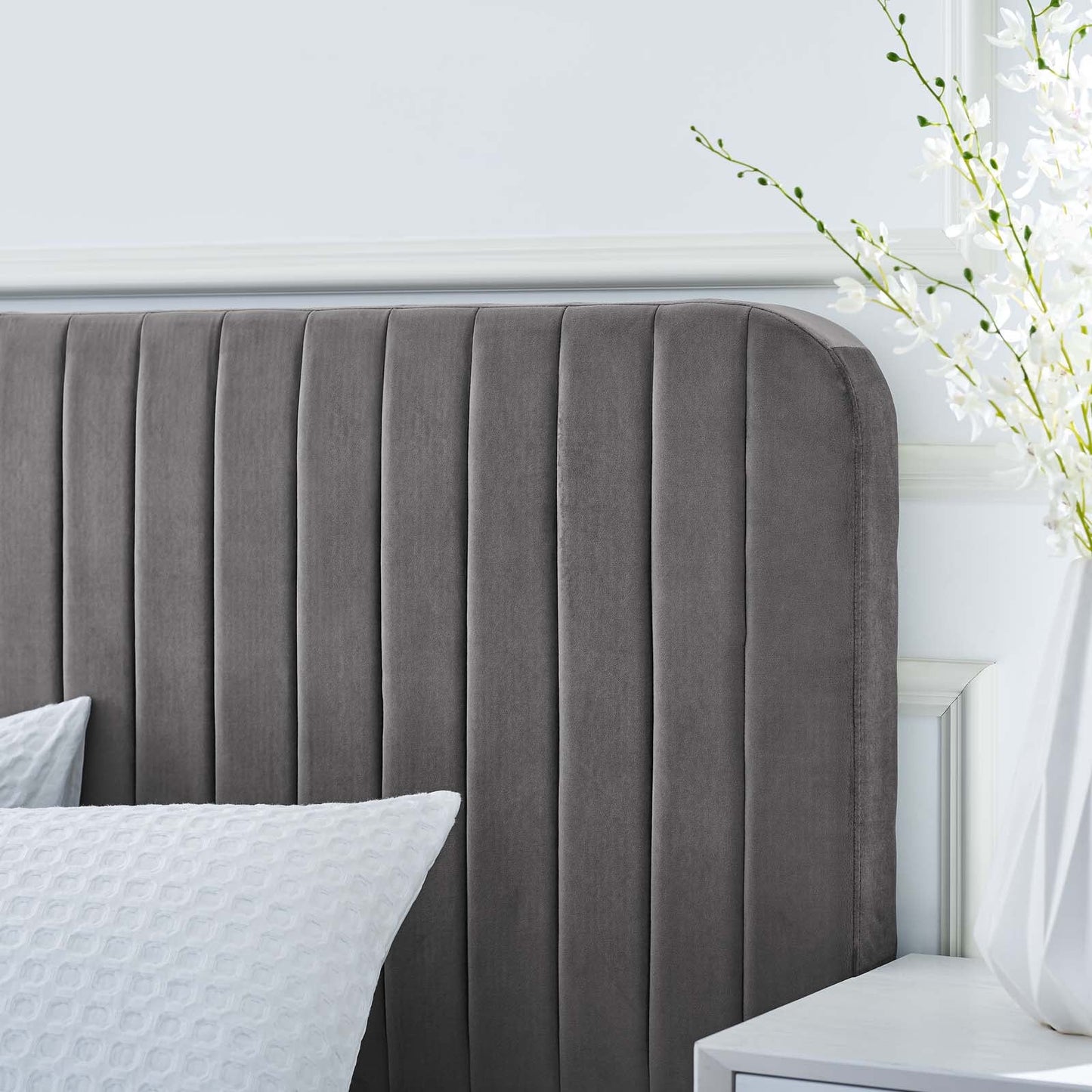 Celine Channel Tufted Performance Velvet Full Platform Bed by Modway