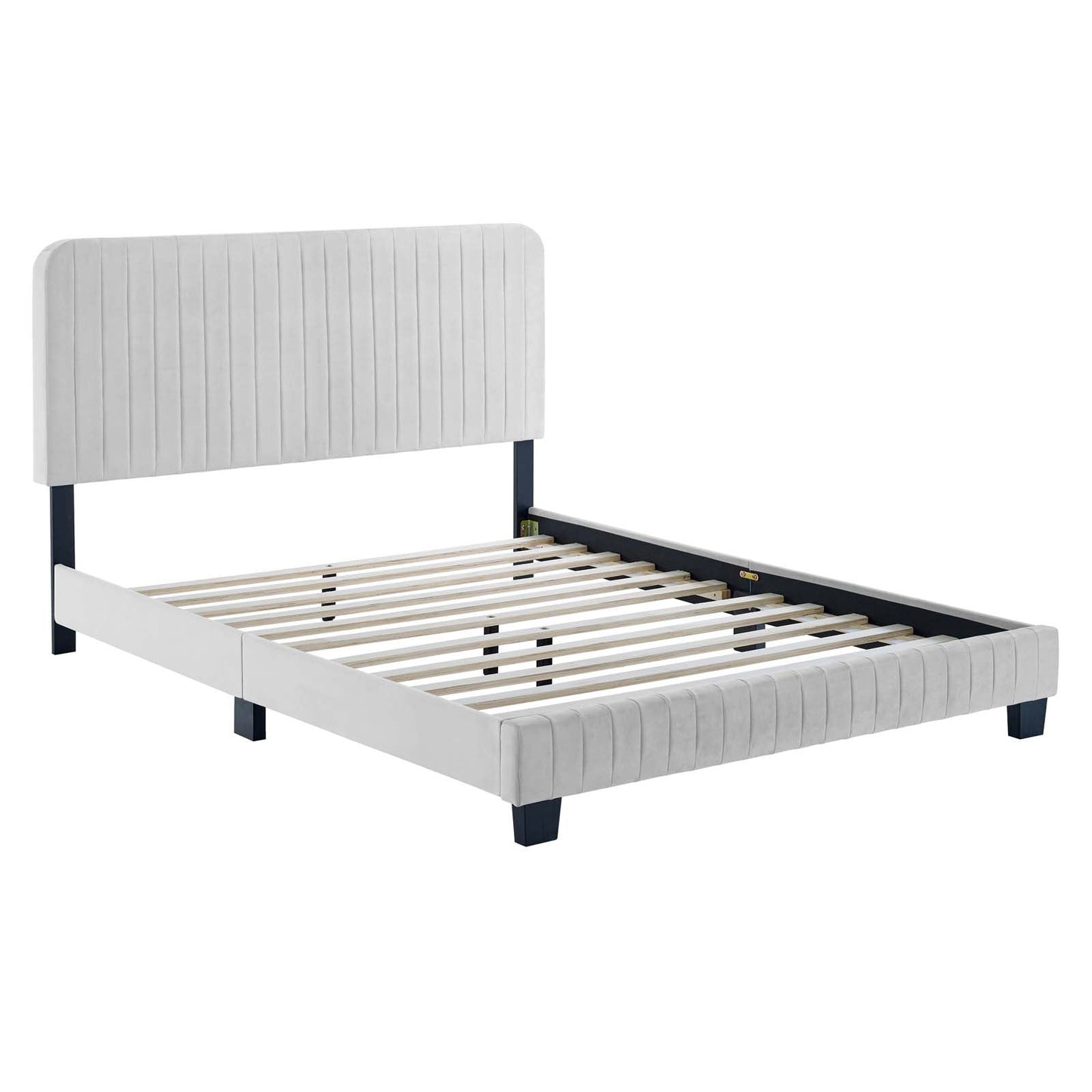 Celine Channel Tufted Performance Velvet Full Platform Bed by Modway