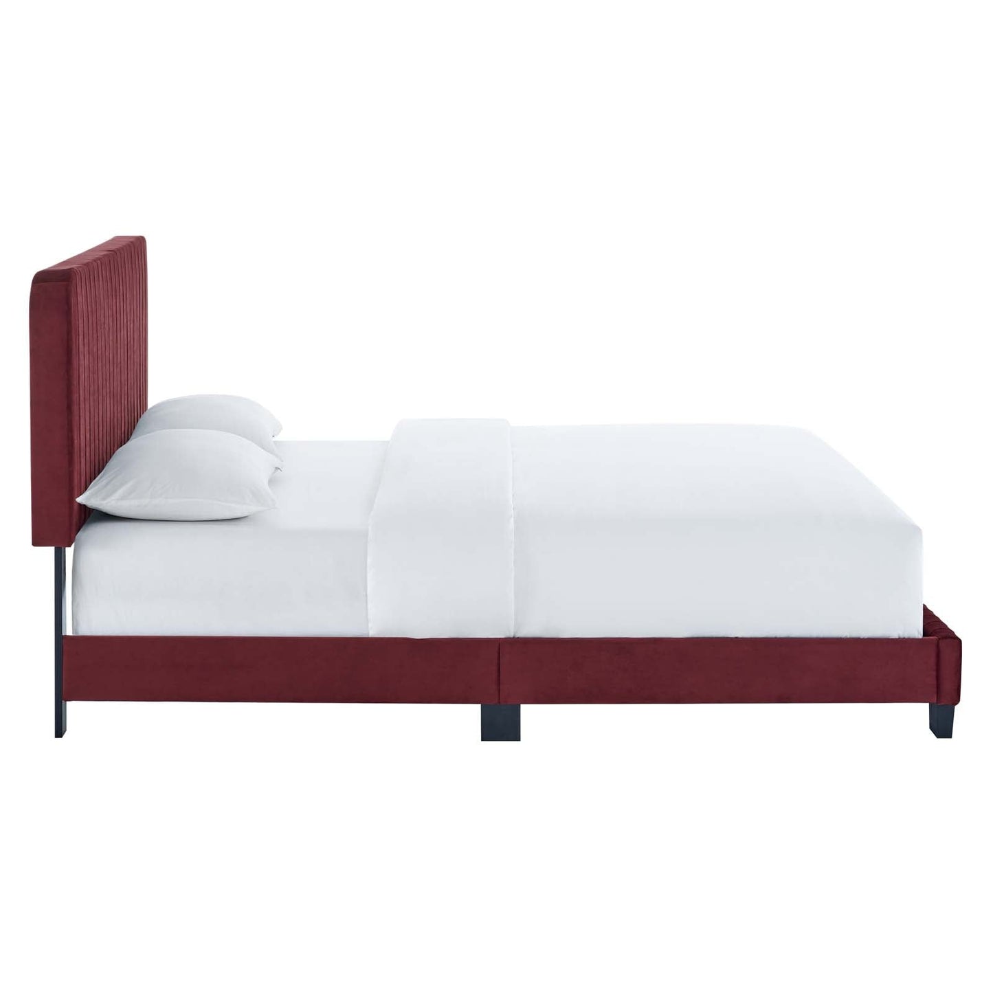 Celine Channel Tufted Performance Velvet Full Platform Bed by Modway