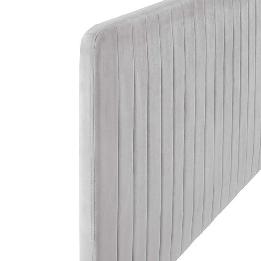 Milenna Channel Tufted Performance Velvet Twin Headboard by Modway