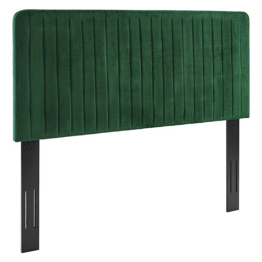 Milenna Channel Tufted Performance Velvet Full/Queen Headboard by Modway