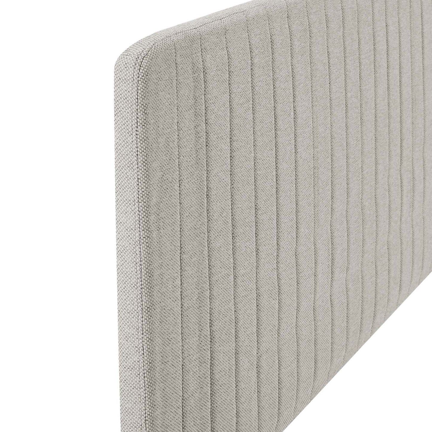Milenna Channel Tufted Upholstered Fabric Full/Queen Headboard by Modway