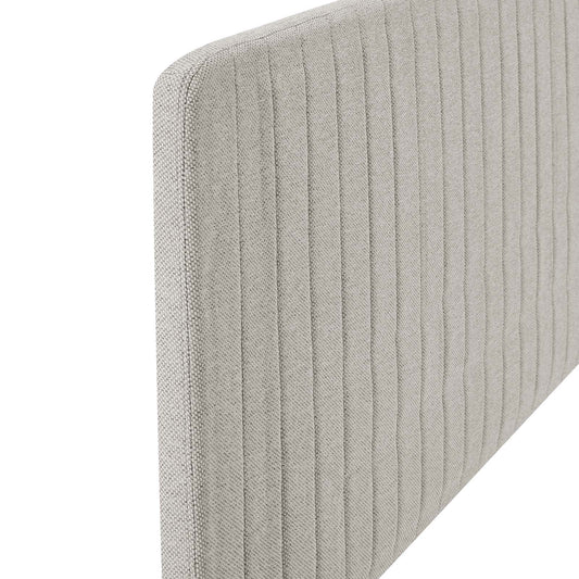 Milenna Channel Tufted Upholstered Fabric Full/Queen Headboard by Modway