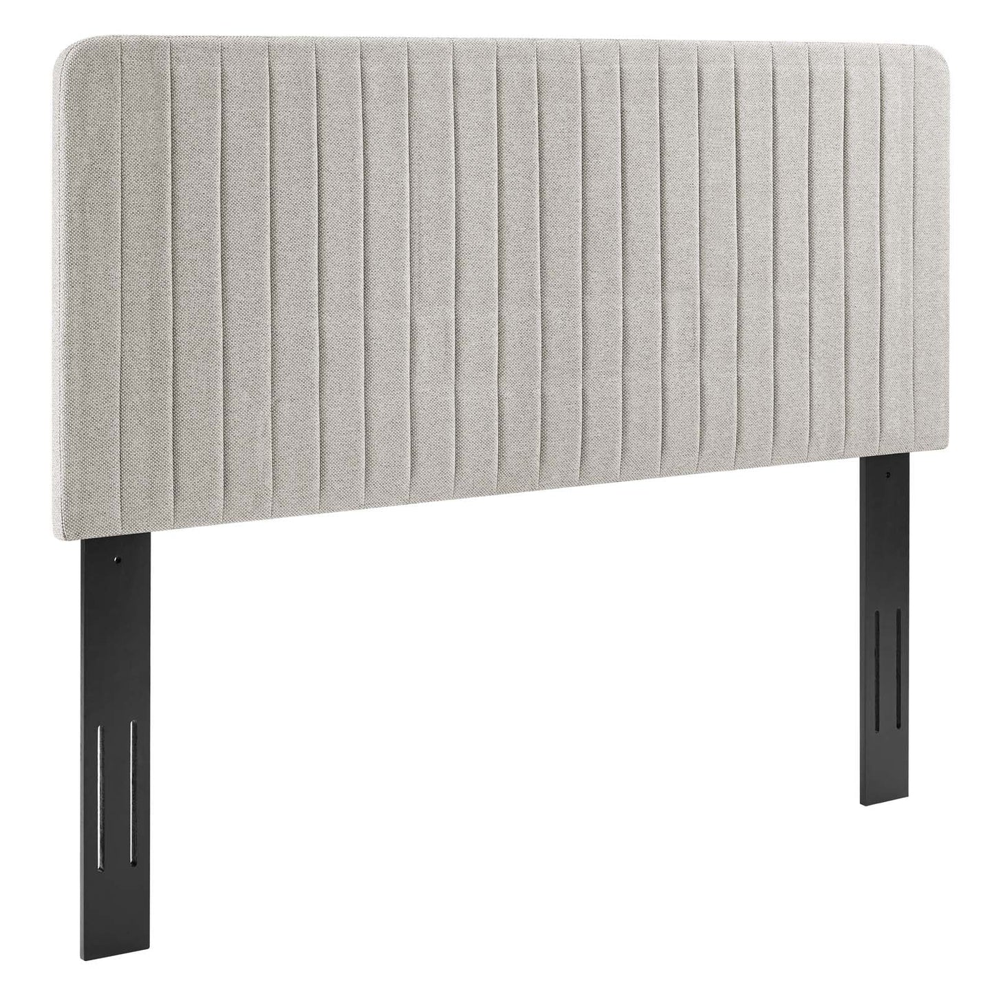 Milenna Channel Tufted Upholstered Fabric King/California King Headboard by Modway