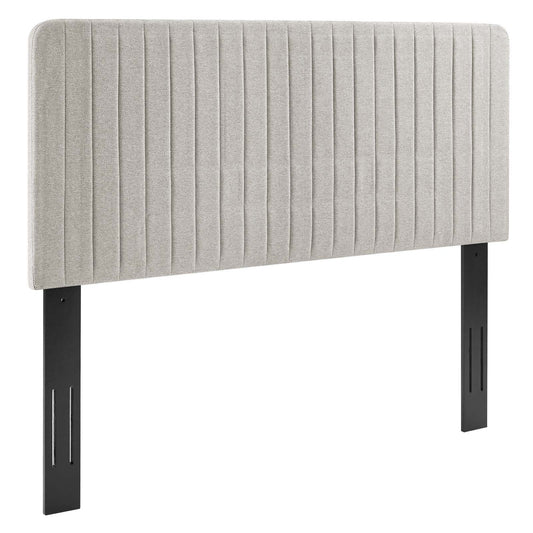 Milenna Channel Tufted Upholstered Fabric King/California King Headboard by Modway